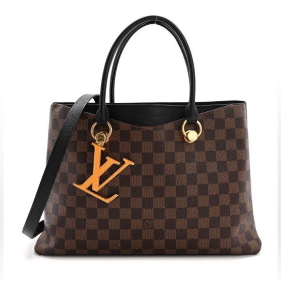 LOUIS VUITTON Damier Ebene Riverside LV Black - Picture 1 of 14